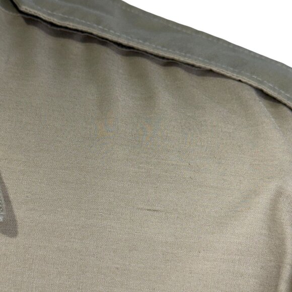 Bill Blass XL 70s Mens Khaki Long Sleeve Button-Up Shirt With Flap Pockets - Picture 11 of 12